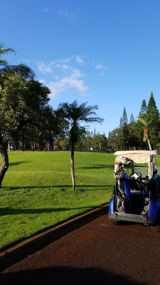 Tournament setup at Mililani Golf Club