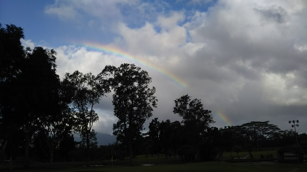 Rainbow over the fairway at Mililani Golf Club
